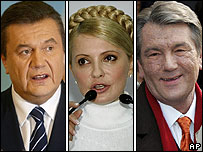Рейтинг Ющенка "переріс" рейтинг Тимошенко. Їх сумарний рейтинг є трохи вищим за рейтинг Януковича