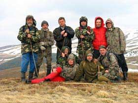 Учасники метеоритної експедиції на Закарпатті (квітень 2007 року)