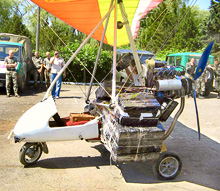 Саморобний дельтаплан із Криму завантажений сигаретами і готовий до польоту в Угорщину