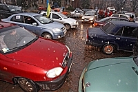 В Ужгороде протестовали автомобилисты