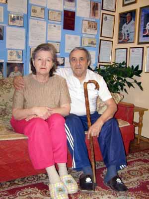 Йосип Гаснюк з Виноградова Закарпатської області з дружиною Любов'ю