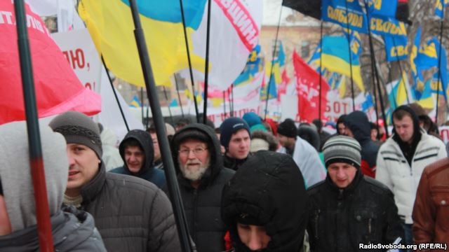 Мітинг опозиції в Ужгороді, березень 2013 року