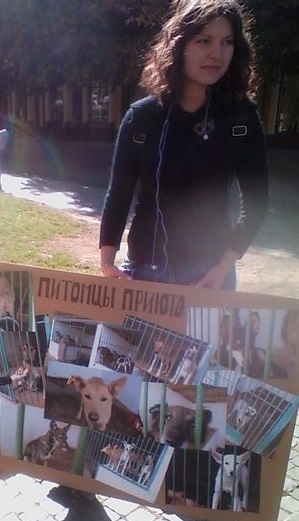 Молодь Мукачева агітувала в підтримку безпритульних тварин (ФОТО)