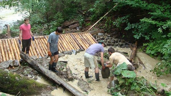 Волонтери міжнародного табору Bergwaldprojekt на Тячівщині прокопували та ремонтували лісові стежки (ФОТО)