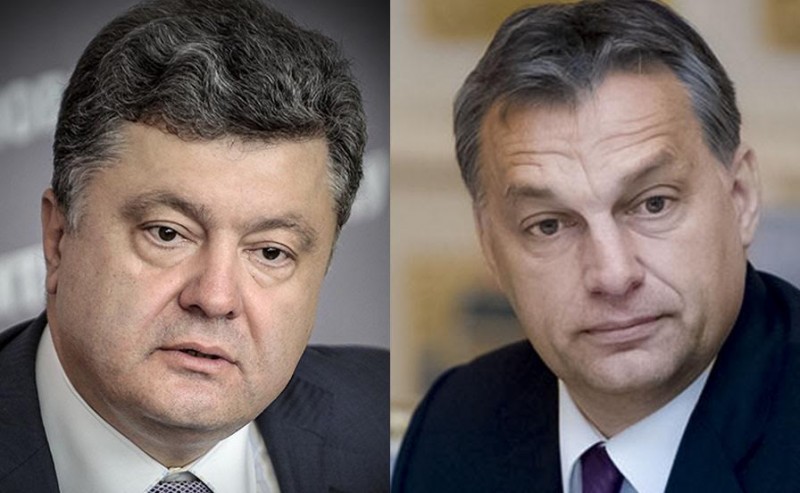Орбан в розмові з Порошенком висловив задоволення з приводу стану дотримання прав угорської меншини