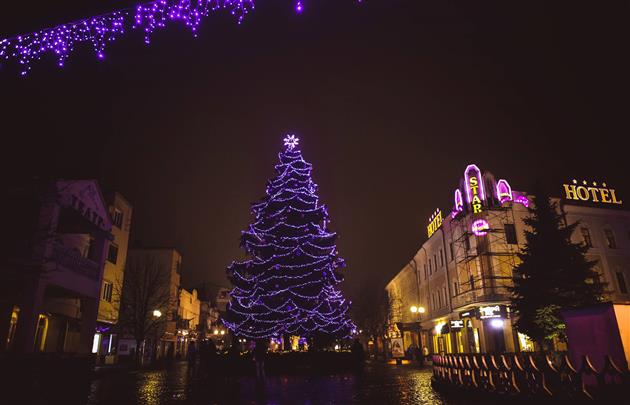 У Новорічну ніч громаду Мукачева біля ялинки вітатиме міський голова