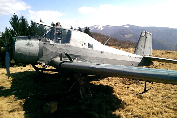 На полонині серед гір на Хустщині виявили літак, яким, імовірно, переправляли контрабанду (ФОТО)