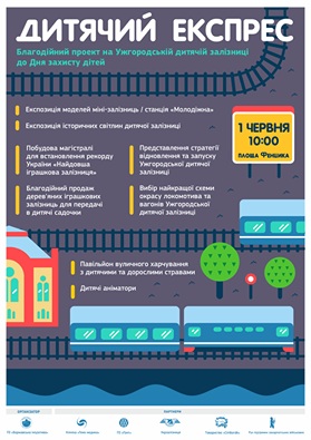У День захисту дітей в Ужгороді зберуть найдовшу іграшкову залізницю та обговорять план реанімації дитячої залізниці