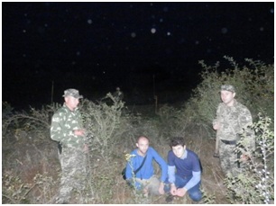 На Закарпатті затримали двох грузинів, які саме долали загороджувальний паркан на кордоні (ФОТО)