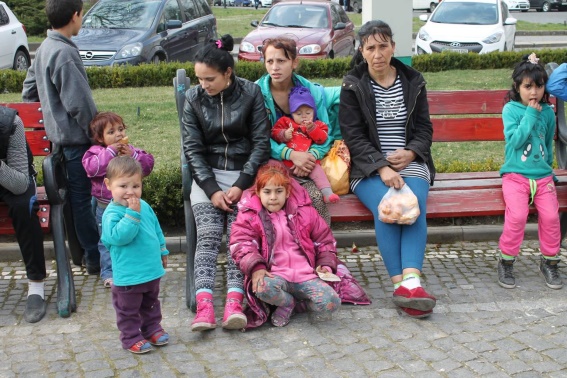 Цигани з Берегова мітингували під Закарпатською ОДА, шукаючи управи на сусідів (ФОТО)