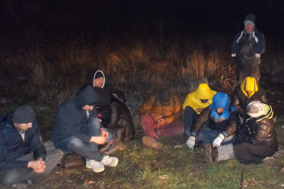 На Закарпатті біля кордону затримали 17 нелегалів та ймовірного провідника (ФОТО)