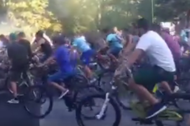 У Мукачеві відбувся велосипедний "Мегазаїзд" до Дня Незалежності (ВІДЕО)