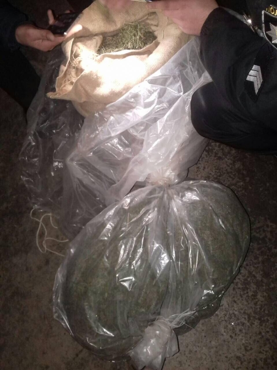 У Соломонові на Ужгородщині чоловік приніс додому 5-кілограмовий мішок марихуани, спровокувавши конфлікт із батьком (ФОТО)