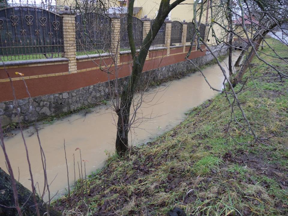 В Ужгороді через інтенсивний дощ підтоплено кілька дворів (ФОТО)