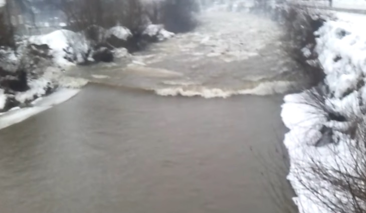 Свідки опублікували вражаюче відео турлашу на річці Брустурянка на Тячівщині (ВІДЕО)