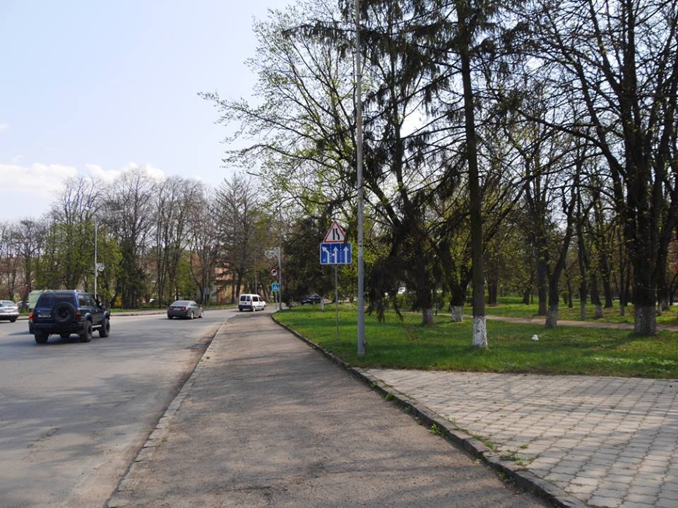 Транспортне коло на площі Дружби народів в Ужгороді звільнили від реклами (ФОТО)