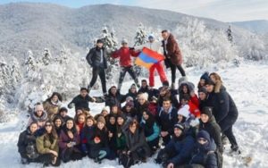 У закарпатському Жденієві проходить Зимовий табір вірменської молоді України