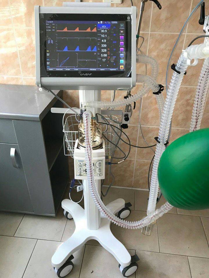 Для міської лікарні в Мукачеві придбано апарат штучної вентиляції легень
