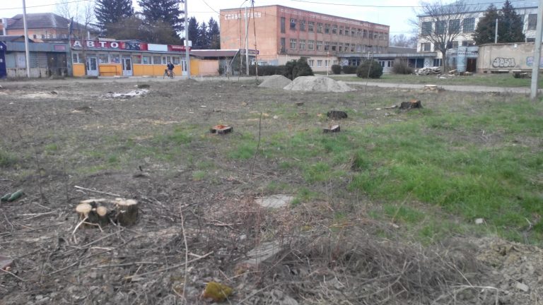 Депутати в Ужгороді планують остаточно "легалізувати" знищення скверу на Боб'яка (ФОТО)