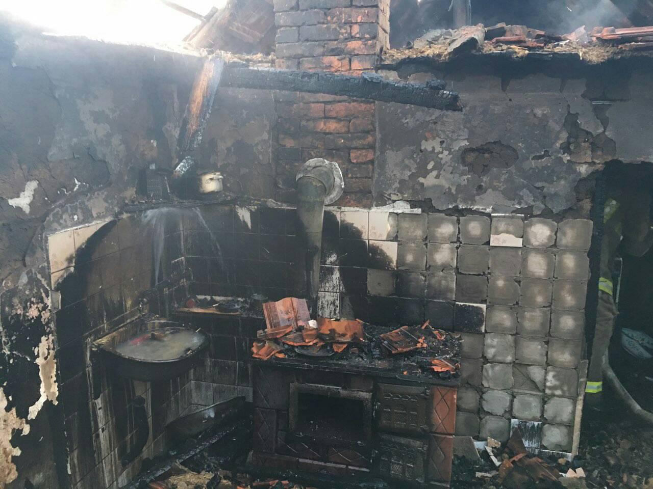 Унаслідок пожежі в будинку на Виноградівщині власника госпіталізували з опіками 2 ступеню (ФОТО)