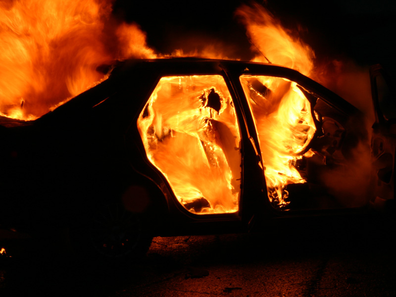 У Дубовому, на Тячівщині згорів автомобіль