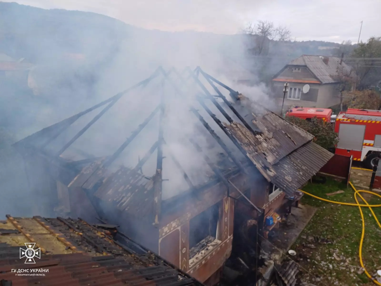Будинок в Критому Кольчинської громади згорів через електрообігрівач - ДСНС (ФОТО)