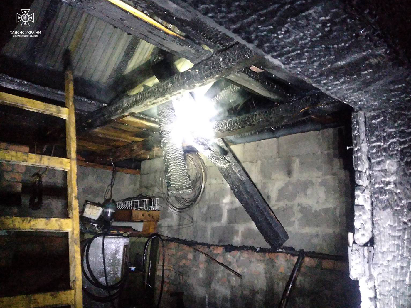 У Коритнянах на Ужгородщині через сало в коптильні ледь не згоріла господарська будівля (ФОТО)