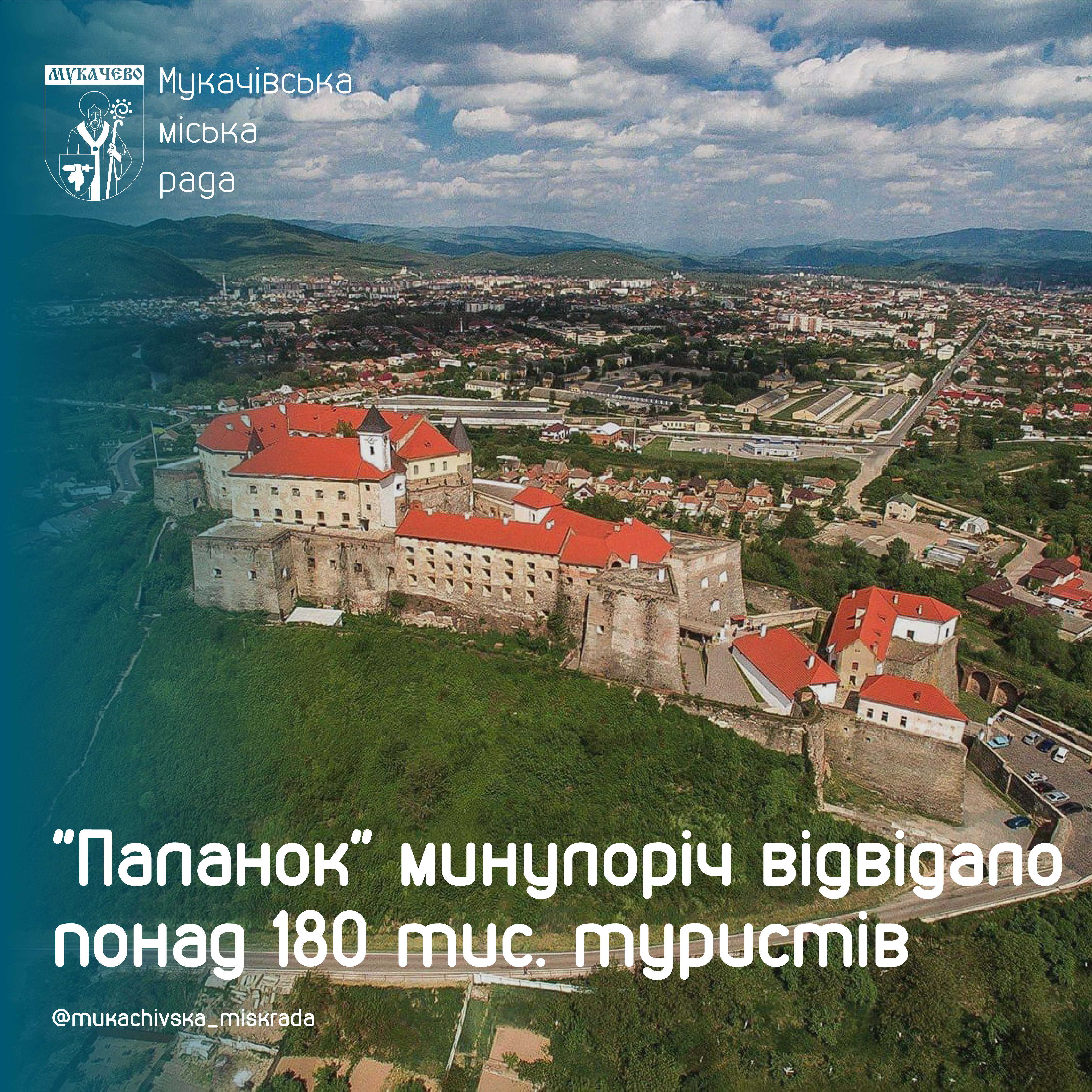 Мукачівський замок "Паланок" минулоріч відвідало понад 180 тис. туристів