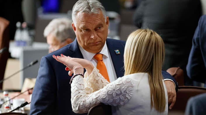 Серед європейських лідерів особливий контакт у Орбана встановився з італійкою Мелоні