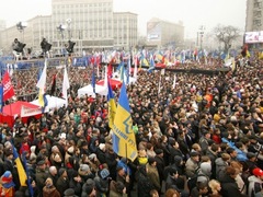 На київському Майдані відбулася ротація закарпатської сотні самооборони