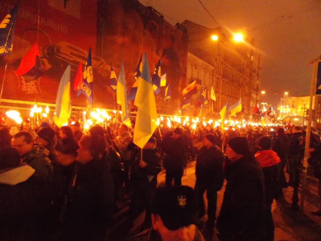 Закарпатська «Свобода» взяла участь у марші на честь 105-річчя від дня народження Бандери в Києві (ФОТО, ВІДЕО)