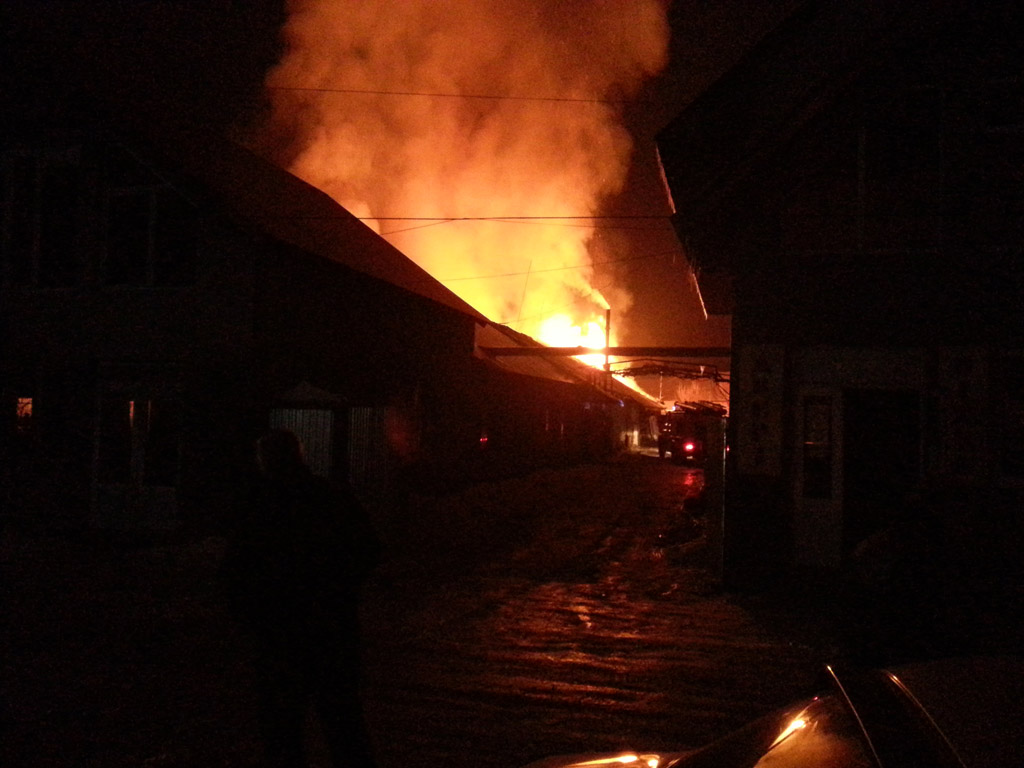Пожежа деревообробного заводу в Іршаві стала найбільшою за 15 років (ВІДЕО)