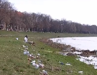 В Ужгороді береги Ужа очищали від нанесеного пластику (ВІДЕО)