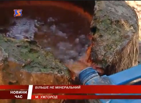 Мінеральне джерело в Боздоському парку Ужгорода тоне в смітті (ВІДЕО)