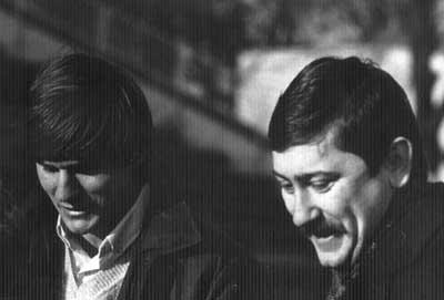 Діалог молодого футболіста В. Раца та молодого журналіста В. Ільницького. Ужгород, 1983 рік