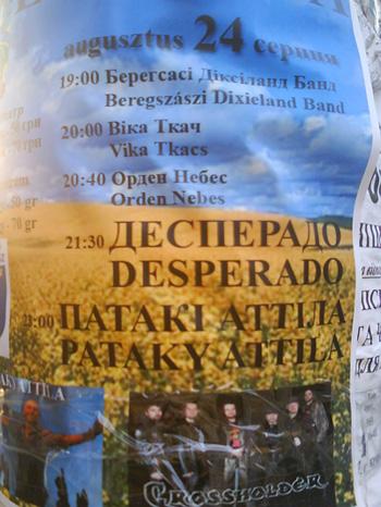 У Берегові на концерті до Дня Незалежності України майже не було українських виконавців