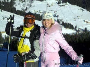 Українські "зірки" полюбляють кататися на лижах на Закарпатті