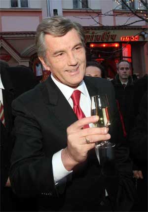 Віктор Ющенко на фестивалі "Червене вино" в Мукачеві