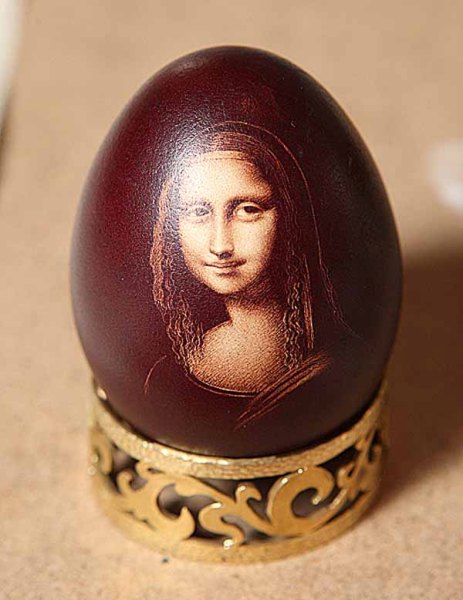 "Мона Ліза" на яйці – шедевр на досконалій формі