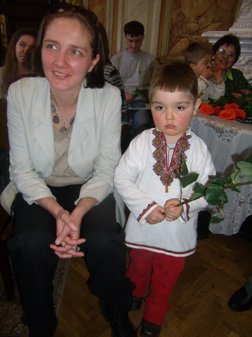 Олеся Гончар із сином