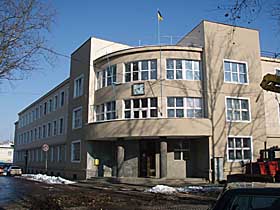 Оновлений будинок уряду Карпатської України (нині Хустська міська рада)