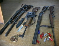 На Закарпатті міліція вилучала штик-ножі, кастети, револьвери, рушниці і карабіни