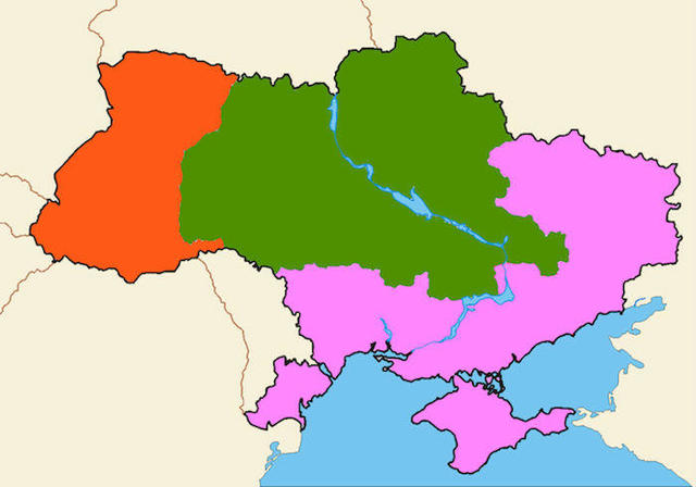 Карта раздела Украины от нардепа Колесниченко