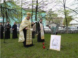 В Іршаві освятили камінь на місці майбутнього пам’ятника ліквідаторам аварії на ЧАЕС  
