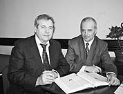 Анатолій Загородній (праворуч) і Геннадій Вознюк