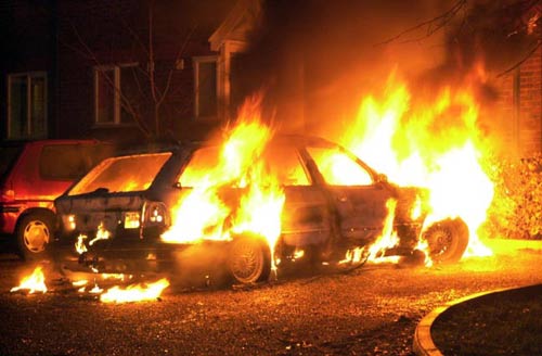 За добу на Закарпатті згоріли дві автівки