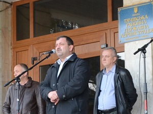 У Тячеві провели мітинг на підтримку кандидата від громади (ФОТО, ВІДЕО)