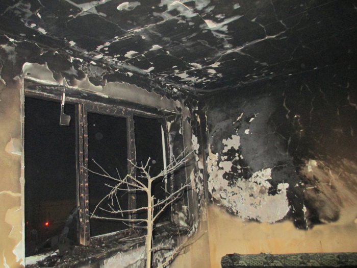 На Іршавщині через гірлянду на новорічній ялинці ледь не згорів житловий будинок (ФОТО)