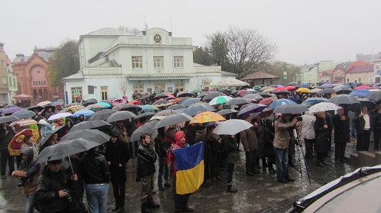 Річницю початку Революції Гідності в Ужгороді відзначать під стінами ОДА під час сесії