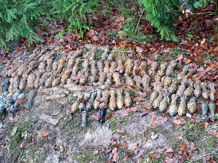 На Рахівщині знайшли 113 боєприпасів часів Другої світової війни (ФОТО, ВІДЕО)